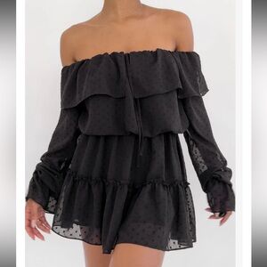 Rumored NWT cute black date night dres sz Sm
